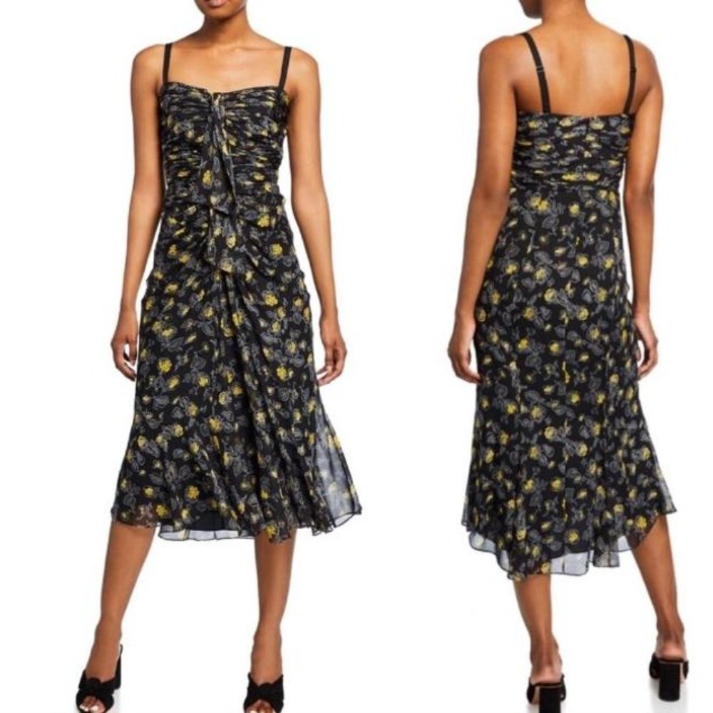 CINQ A SEPT Margot Silk Dress, size 2